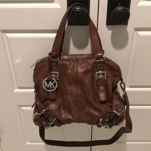 Michael Kors Brown Leather Satchel